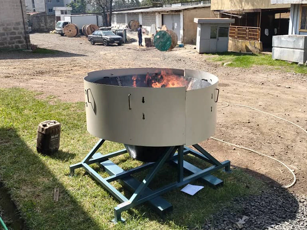 Biochar Kiln for African Bamboo